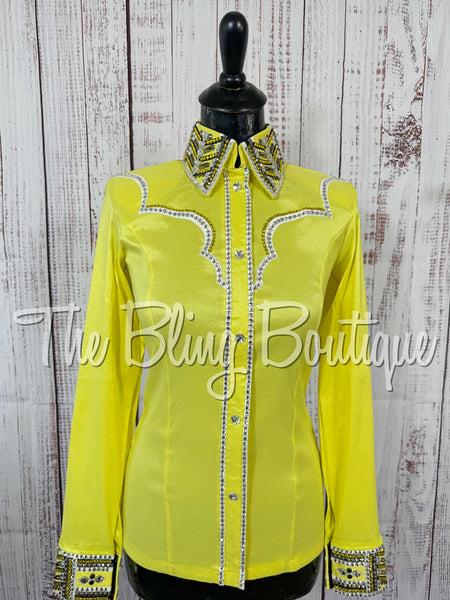 Yellow, Black & White Day Shirt Set (Small)