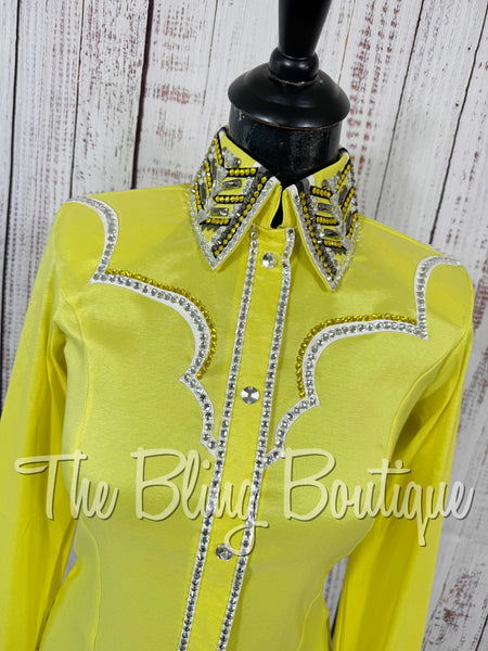 Yellow, Black & White Day Shirt Set (Small)