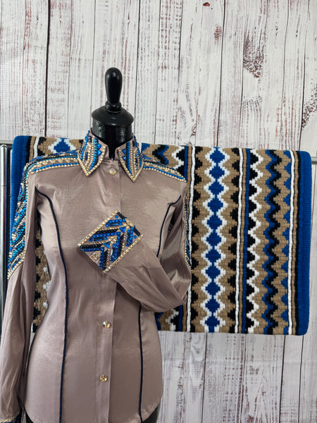 Fawn, Blue & Tan Day Shirt Set (S)