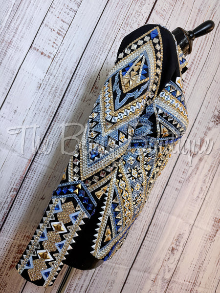 Black, Light Blue & Tan Showmanship Jacket (XL)