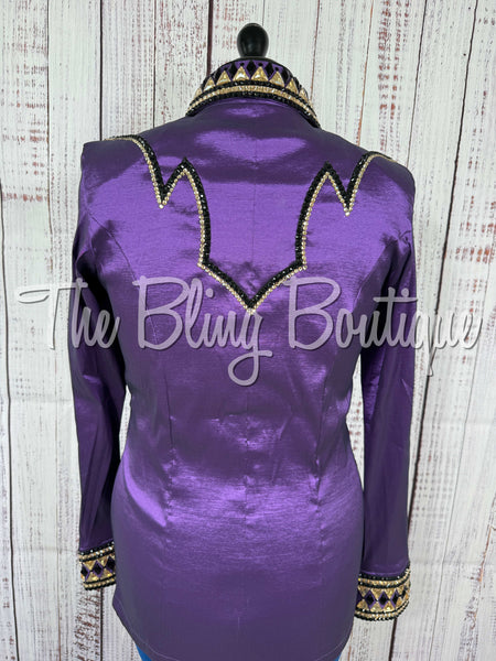 Purple, Tan & Black Day Shirt Set (Large)