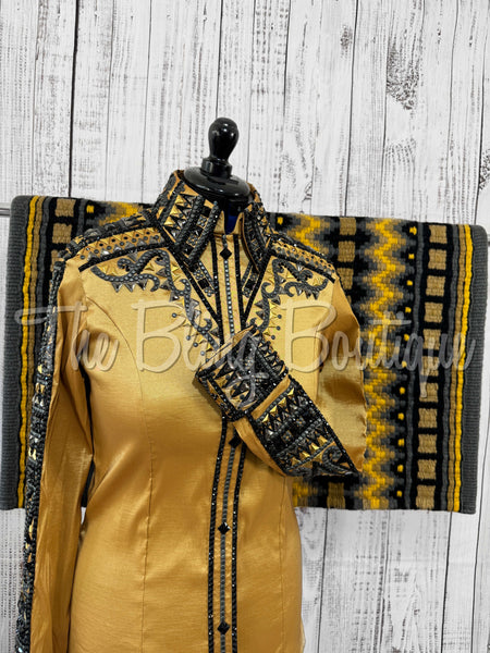 Gold & Gunmetal Day Shirt Set (L)