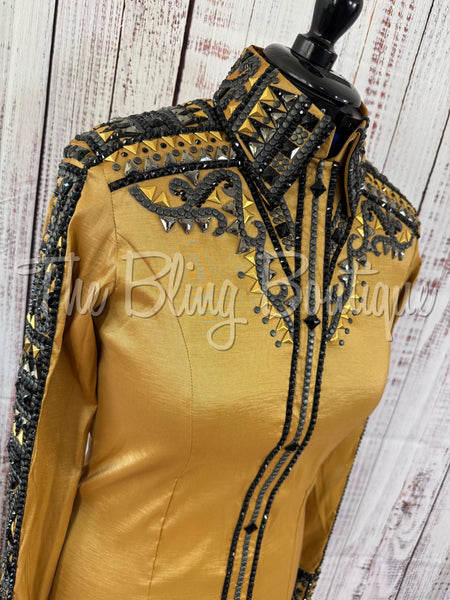 Gold & Gunmetal Day Shirt Set (L)