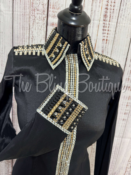 Black, Tan & White Day Shirt Set (S)