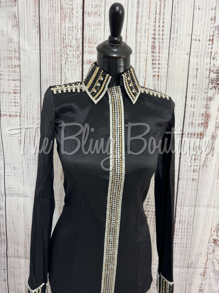 Black, Tan & White Day Shirt Set (S)