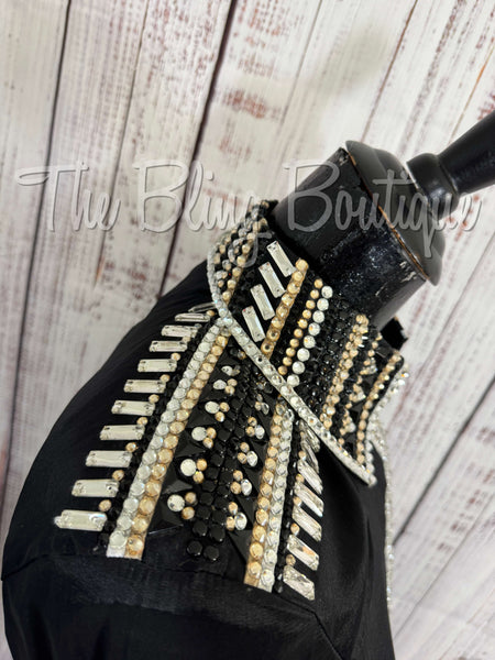 Black, Tan & White Day Shirt Set (S)