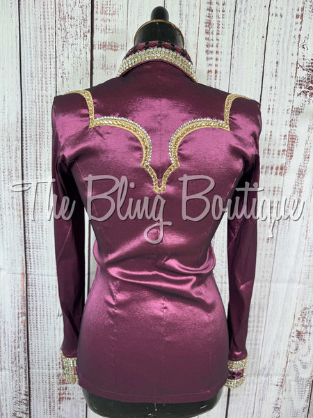 Plum & Tan Day Shirt Set (Small)