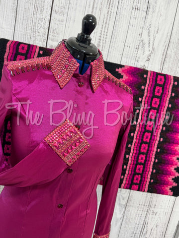 Raspberry, Fuchsia & Pink Day Shirt Set (L)