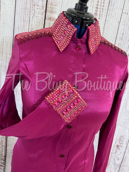 Raspberry, Fuchsia & Pink Day Shirt Set (L)
