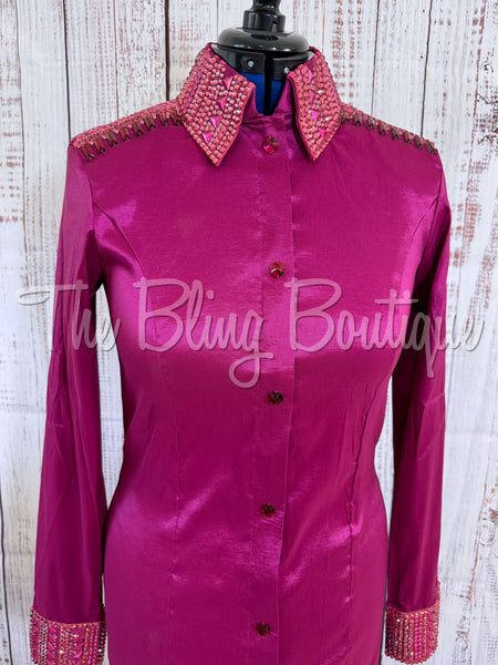 Raspberry, Fuchsia & Pink Day Shirt Set (L)