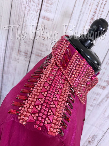 Raspberry, Fuchsia & Pink Day Shirt Set (L)