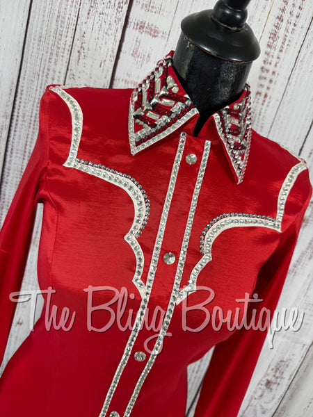 Red, Black & White Day Shirt Set (Small)