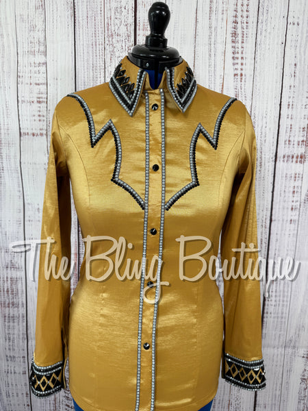 Mustard/Gold, Charcoal Grey & Black Day Shirt Set (Medium)