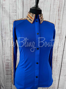 Blue & White Stripe Day Shirt Set (Multiple Sizes Available- S, M, L, XL)