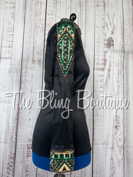Black, Green, Tan & Chocolate Day Shirt Set (Large)