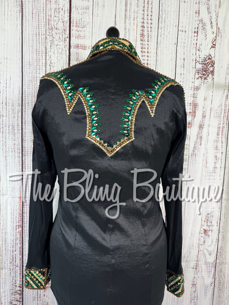 Black, Green, Tan & Chocolate Day Shirt Set (Large)