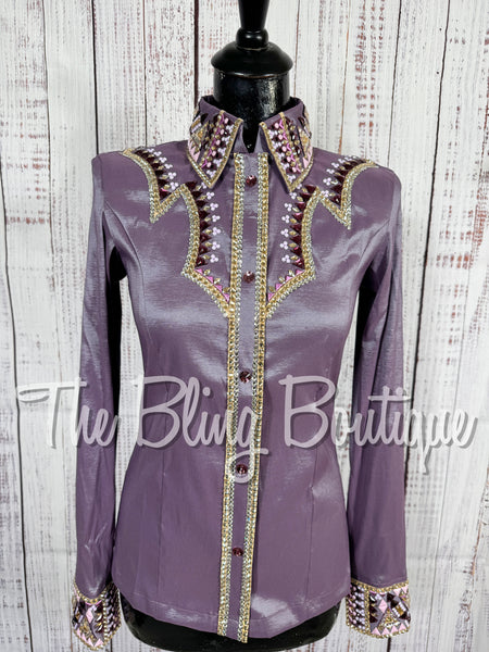 Orchid, Plum & Tan Day Shirt Set (Small)