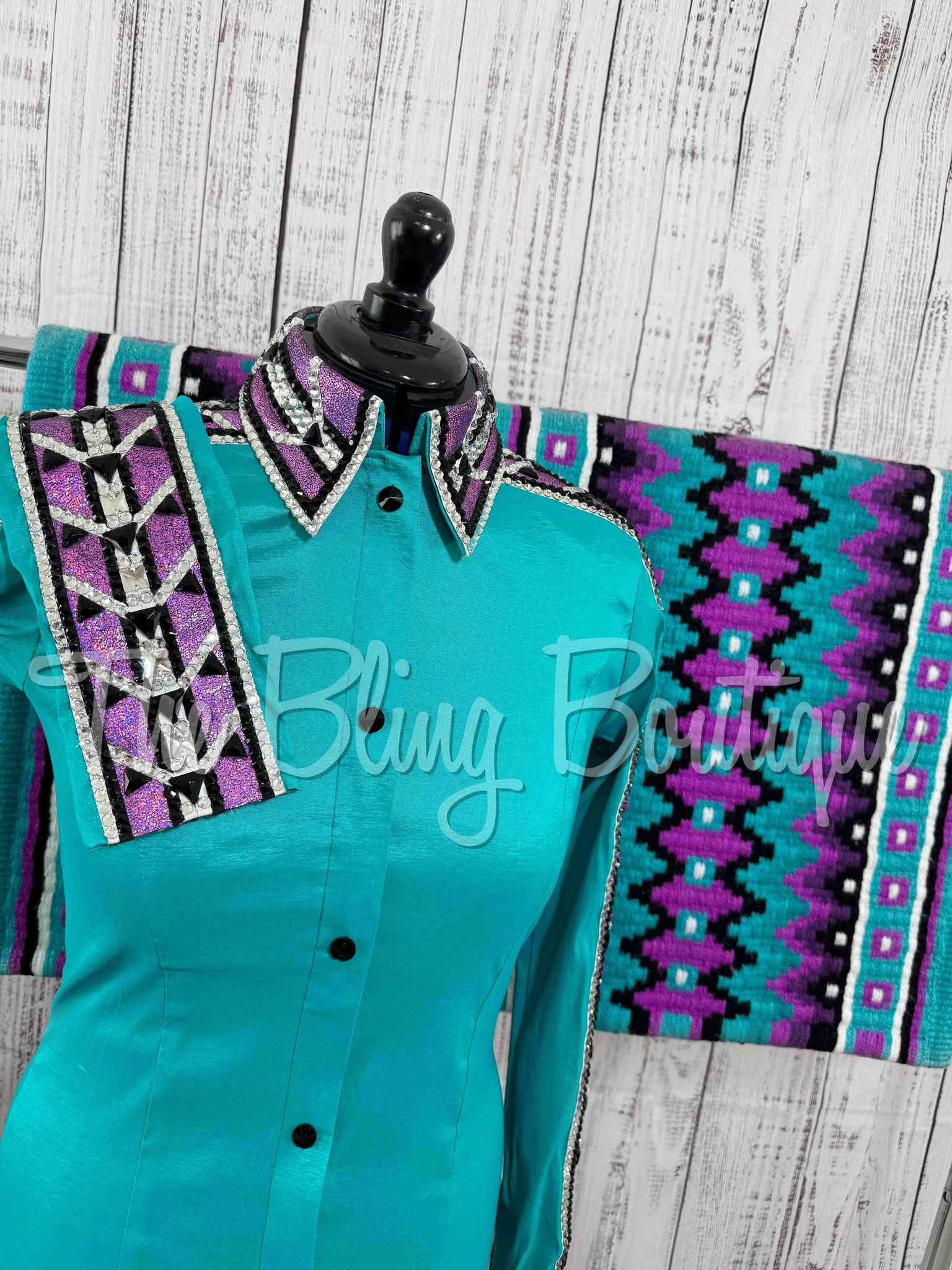 RE-ORDER Bright Teal & Berry Day Shirt Set (Choose Your Size)