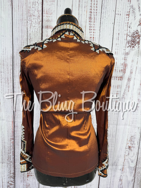 Rust, Black, Tan & White Day Shirt Set (XS/S)