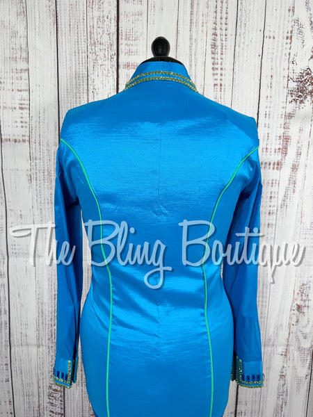 Malibu Blue & Green Simple Day Shirt Set (Small)