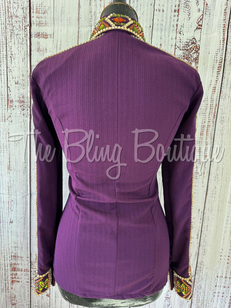 Plum, Olive Green & Rust Day Shirt Set (S)