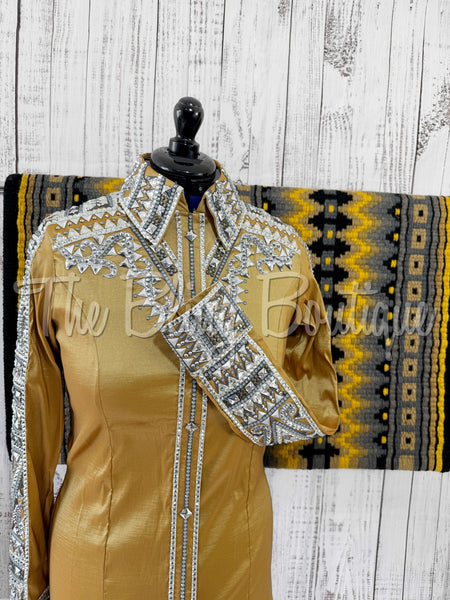 Gold & Grey Day Shirt Set (L)