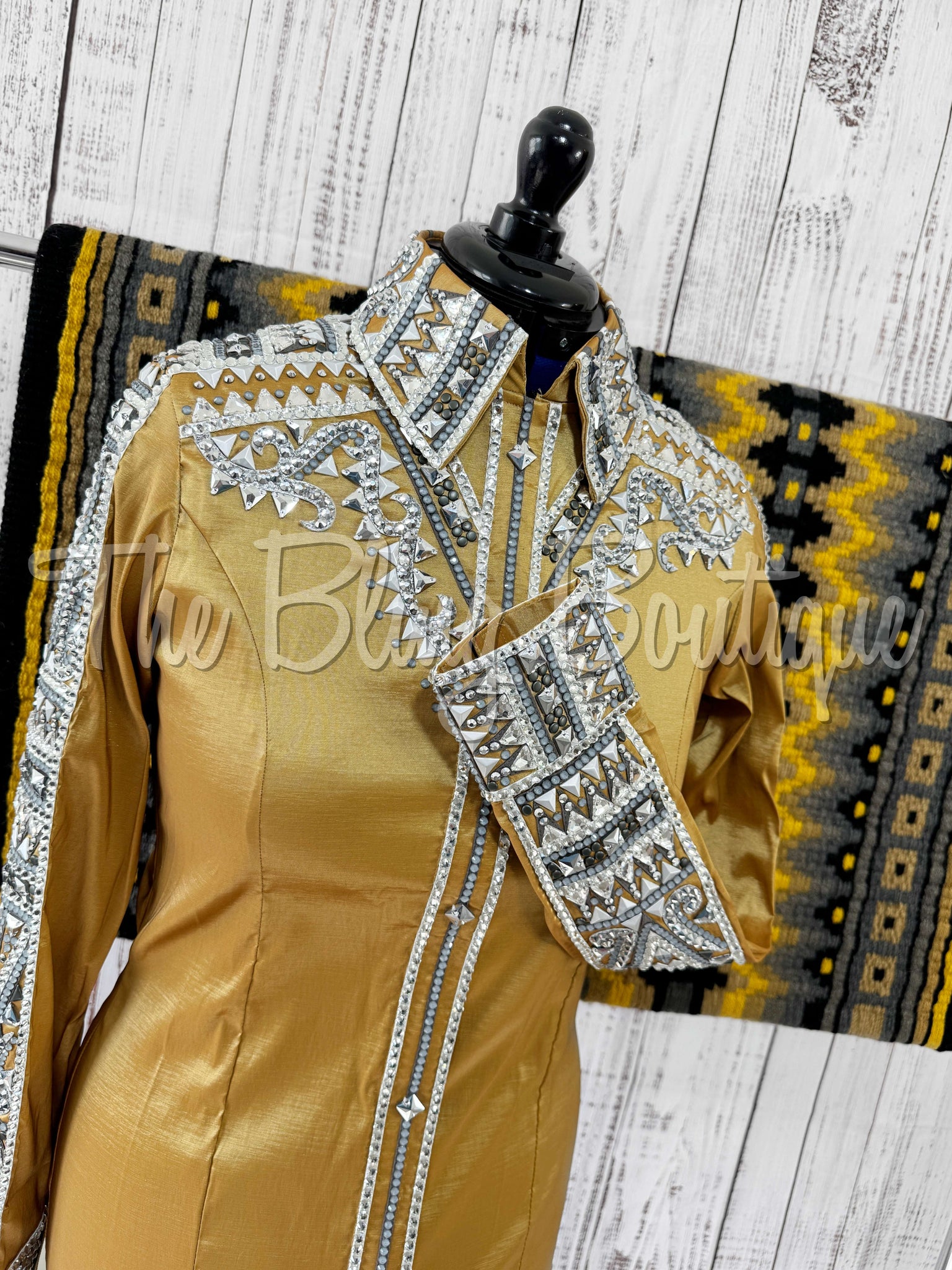 Gold & Grey Day Shirt Set (L)