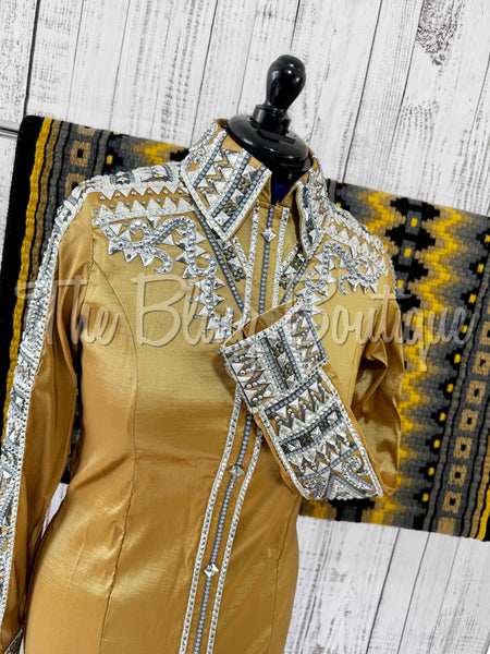 Gold & Grey Day Shirt Set (L)