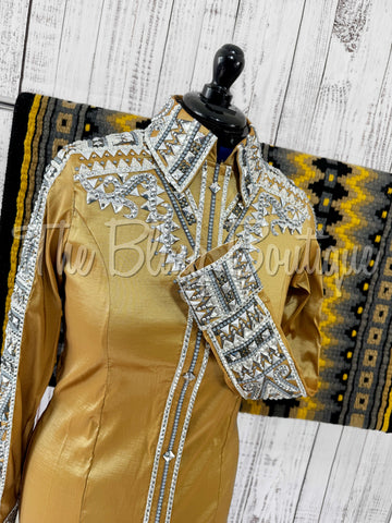 Gold & Grey Day Shirt Set (L)