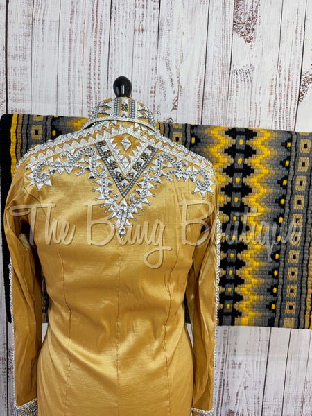 Gold & Grey Day Shirt Set (L)