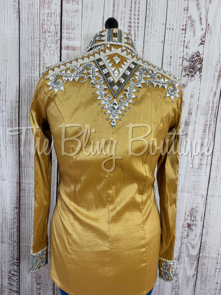 Gold & Grey Day Shirt Set (L)