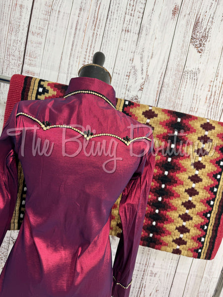 Holiday Exclusive - Raspberry, Burgundy & Tan Set (S)