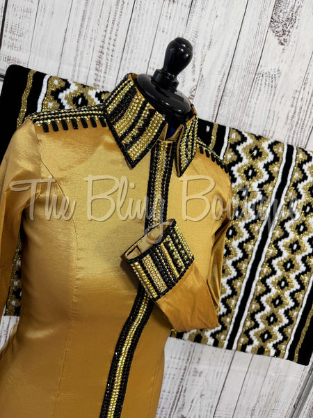 Gold & Black Day Shirt Set (M)