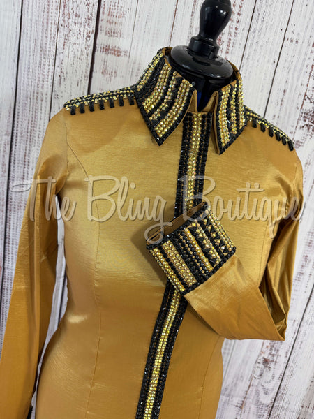 Gold & Black Day Shirt Set (M)
