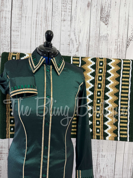 Holiday Exclusive - Hunter Green & Tan Set (L)