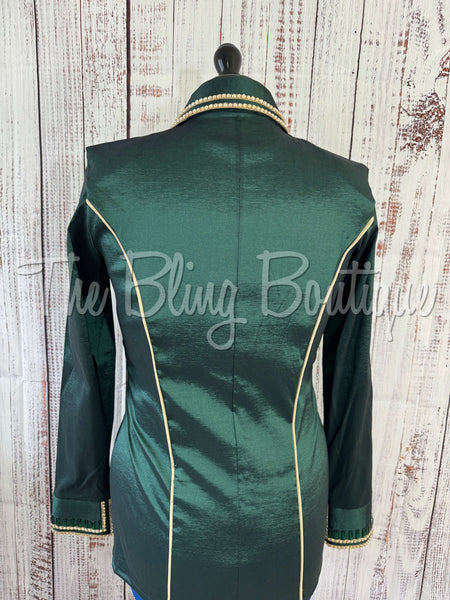 Holiday Exclusive Day Shirt- Hunter Green & Tan - (Small)