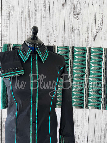 Holiday Exclusive - Black & Teal Green Set (L)