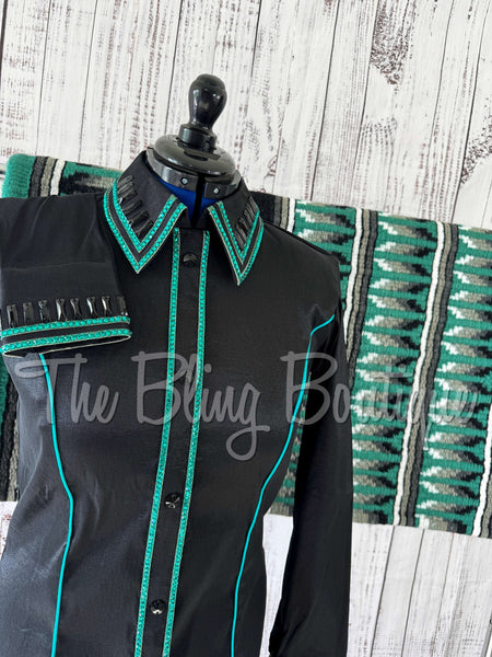 Holiday Exclusive - Black & Teal Green Set (L)