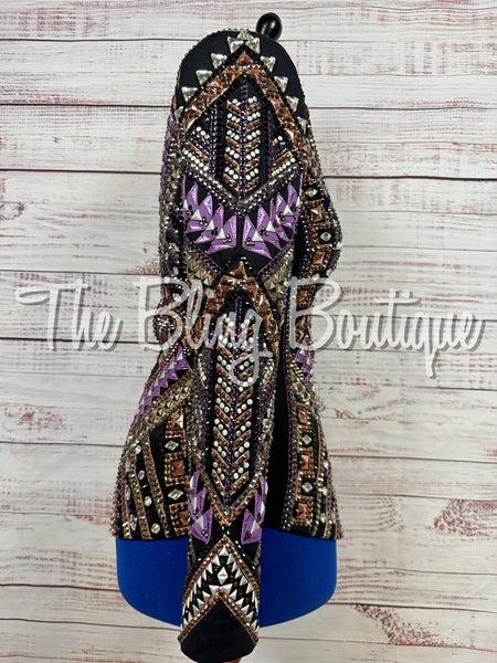 Black, Purple & Copper Showmanship Jacket (Medium)