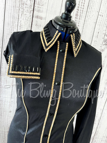 Holiday Exclusive Day Shirt- Black & Tan - (Small)