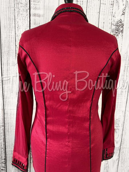 Holiday Exclusive Day Shirt- Dark Red & Black - (Medium)