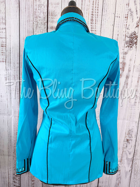 Holiday Exclusive Day Shirt- Turquoise & Black (Large)
