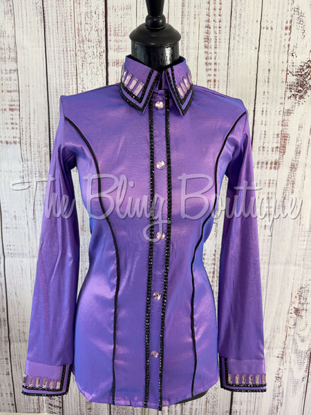 Holiday Exclusive Day Shirt- Lavender & Black - (Medium)