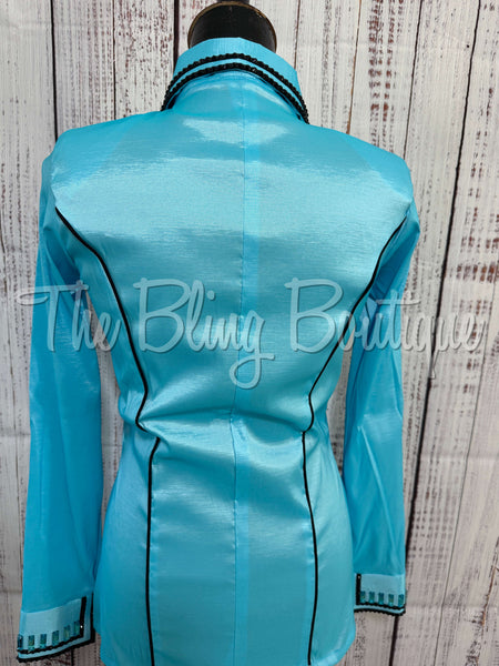 Holiday Exclusive Day Shirt- Aqua & Black - (Medium)