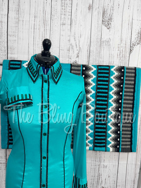 Holiday Exclusive - Teal & Black Set (Medium)