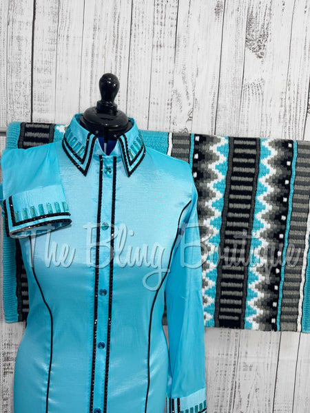 Holiday Exclusive - Aqua & Black Set (Large)