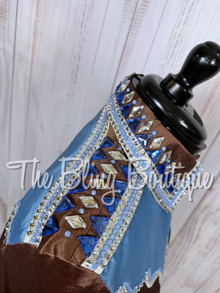 Chocolate & Cornflower Blue Day Shirt Set (Large)