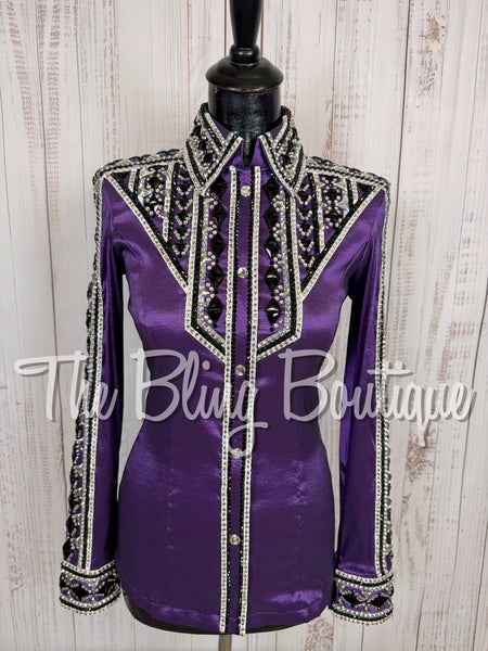 Purple, Grey, Black & White Day Shirt Set (Small)
