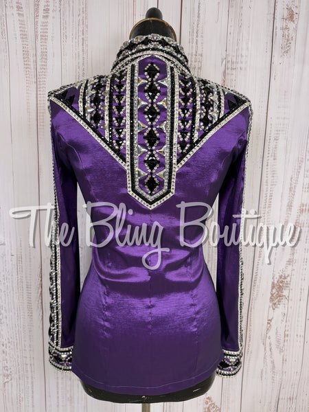 Purple, Grey, Black & White Day Shirt Set (Small)