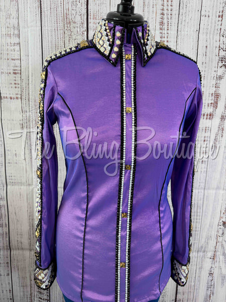 Light Purple & Gold Day Shirt Set (L)